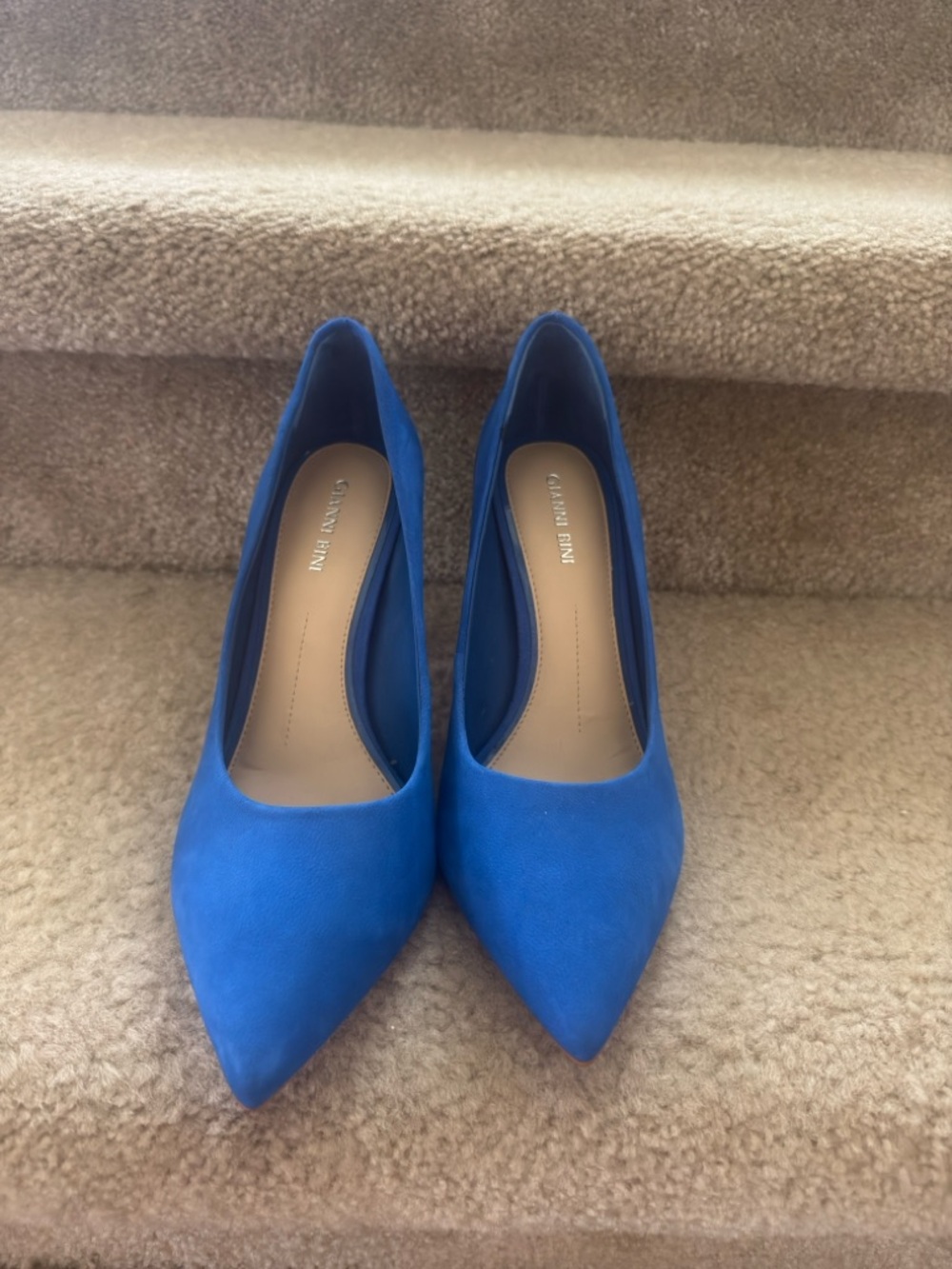 Gianni Bini Cobalt Blue Pointed-Toe Suede Pumps